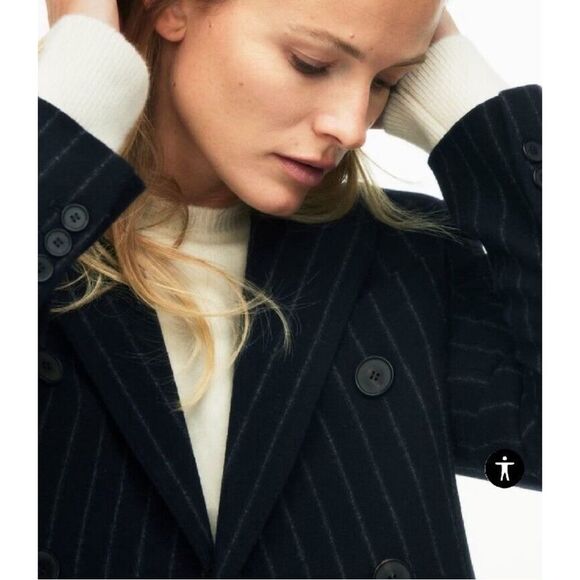 NWT Zara Into the Classics Limited Edition Wool Blend Double Breasted Blazer - Picture 5 of 11